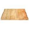 vidaXL Table Top Natural Solid mango wood 23.6 in x 23.6 in Durable