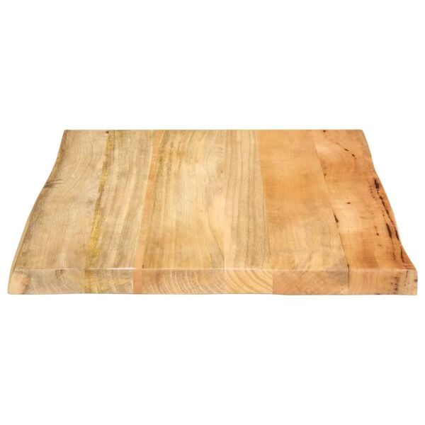 vidaXL Table Top Natural Solid mango wood 23.6 in x 23.6 in Durable