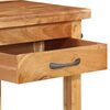 vidaXL Kitchen Trolley 22.8"x22.8"x35" Solid Wood Acacia