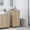 vidaXL Bathroom Cabinet Set TULUM Sonoma Oak 14.57 x 12.40 x 32.28 in