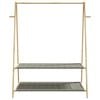vidaXL Clothes Rack Natural bamboo Bamboo 52.0 in x 17.9 in x 59.3 in