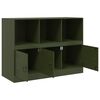 vidaXL Sideboard Olive Green Cold-rolled Steel Medium Sideboard