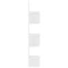 vidaXL Wall Corner Shelf High gloss white Engineered wood Medium