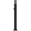 vidaXL Outdoor Floor Lamp Black Die-cast Aluminum, PC (polycarbonate)