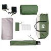 vidaXL Camping Tent Cabin 4-Person Green Waterproof
