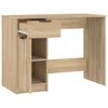 vidaXL Desk Sonoma Oak Engineered Wood 39.4x19.7x29.5 in Desk