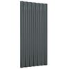 vidaXL Roof Panels 12 pcs Galvanized Steel Anthracite 31.5"x14.2"