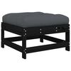 vidaXL Garden Footstool Black and Anthracite