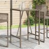 vidaXL Outdoor Bar Table Grey, Black