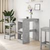 vidaXL Bar Table Concrete Grey Engineered Wood Tall Bar Table