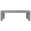 vidaXL Coffee Table Gray sonoma Engineered wood 40.2x19.7x14.2 in Modern