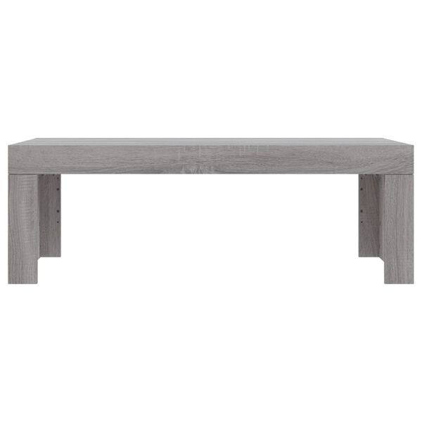 vidaXL Coffee Table Gray sonoma Engineered wood 40.2x19.7x14.2 in Modern
