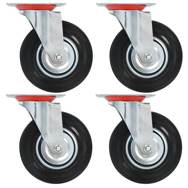 vidaXL Swivel Casters 4 pcs 4.92 "