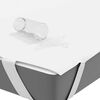 vidaXL Mattress Protector White Polyester with TPU backing 78.7 x 86.6 in