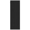 vidaXL Wall TV Cabinet 2 pcs Black Oak 12.01 x 11.81 x 35.43 in