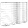 vidaXL Gabion Raised Bed Silver Galvanized Steel 59.1 x 7.9 x 39.4 in