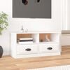 vidaXL TV Cabinet White Engineered Wood Medium TV Cabinet Rectangular