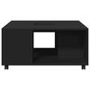 vidaXL Coffee Table Black Engineered wood Medium Coffee Table Square