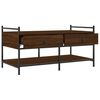 vidaXL Coffee Table Brown oak Engineered wood Medium Adjustable Feet