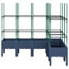 vidaXL Garden Planter Blue grey Polypropylene (PP) Large Durable