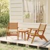 vidaXL Bistro Set Brown Solid acacia wood Medium Collapsible