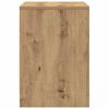 vidaXL Bedside Cabinet Set of 2 Artisan oak Engineered wood Medium