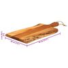 vidaXL Chopping Board 17.7"x7.9"x0.8" Solid Wood Acacia