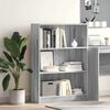 vidaXL Bookcase Grey Sonoma Engineered Wood Medium Bookcase