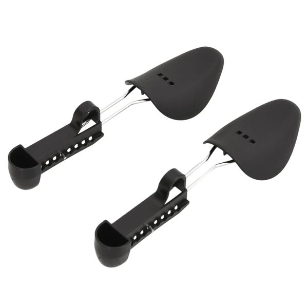 vidaXL Shoe Trees 5 Pairs Black EU 35-38 Plastic