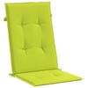 vidaXL Patio Highback Chair Cushions 4 pcs Bright Green 47.2x19.7x1.2" Fabric