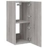 vidaXL TV Wall Cabinet Grey Sonoma Engineered wood 12.0 x 13.8 x 27.6 in