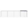 vidaXL Chicken Cage Anthracite Galvanized steel 158.7 x 38.6 x 35.4 in