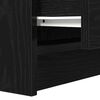 vidaXL Bedside Cabinet Black Engineered wood Medium Bedside Cabinet
