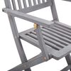 vidaXL Folding Patio Chairs 2 pcs with Cushions Solid Acacia Wood (46333+314893)
