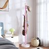 vidaXL Coat Stand Pink Powder-coated iron, plastic base with cement Medium