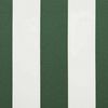 vidaXL Awning Green and white 177.17" x 118.11" Polyester and metal