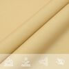 vidaXL Sun Shade Sail Sand 13.1x6.6' 100% Polyester Oxford