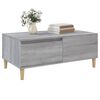 vidaXL Coffee Table Gray Sonoma Engineered wood, solid eucalyptus wood