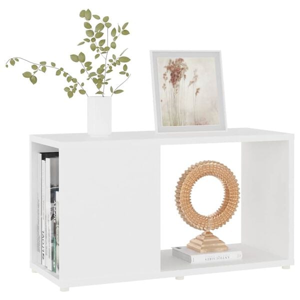 vidaXL TV Cabinet White Engineered wood Small TV Cabinet Rectangular