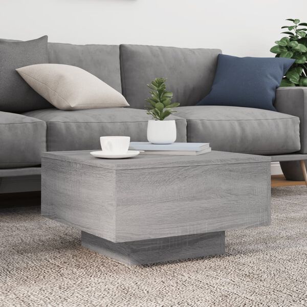 vidaXL Coffee Table Grey Sonoma Engineered wood Durable Coffee Table