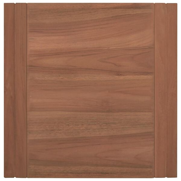 vidaXL Bathroom Cabinet Natural Wood Solid Teak Wood Medium Modern