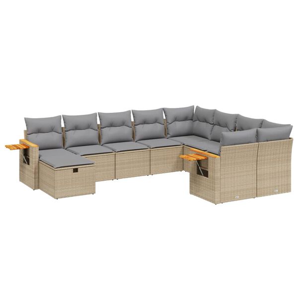 vidaXL Garden Sofa Set Beige