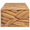 vidaXL Coffee Table Natural wood Solid teak wood 43.3x13.8x15.0 in