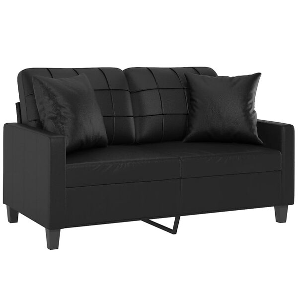 vidaXL 2-seater Sofa Black