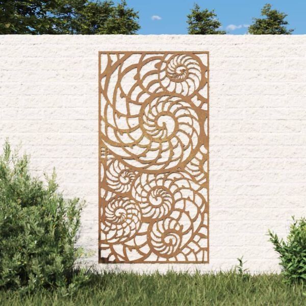 vidaXL Garden Wall Decoration Rusty Corten Steel 41.3 x 21.7 in
