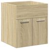 vidaXL Bathroom Furniture Set Sonoma Oak Engineered wood Medium