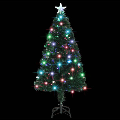 vidaXL Artificial Christmas Tree with Stand/LED 4 ft 135 Branches