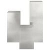 vidaXL Plant Stand 3 pcs Silver Stainless steel