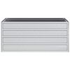vidaXL Garden Raised Bed Silver Galvanized Steel 39.4 x 15.7 x 17.7 in