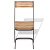 vidaXL Dining Chairs 4 pcs Solid Teak Wood